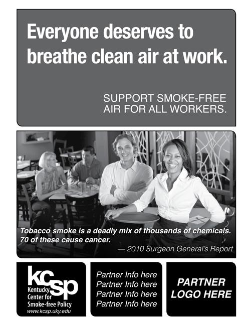 KCSP anti-smoking newspaper advertisement template