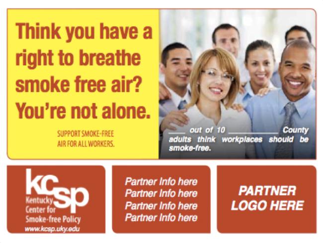 Screenshot from anti-smoking PowerPoint template