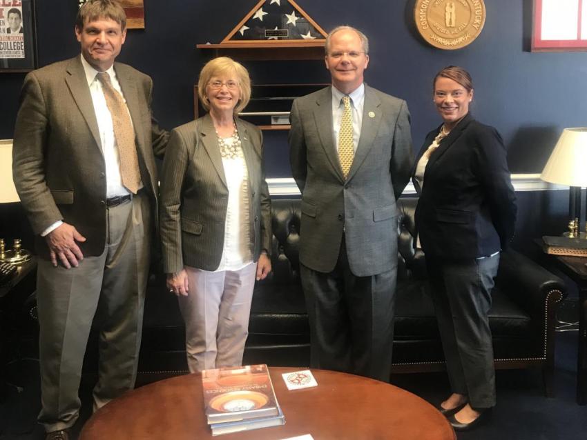CON Faculty members photographed together at Capitol Hill