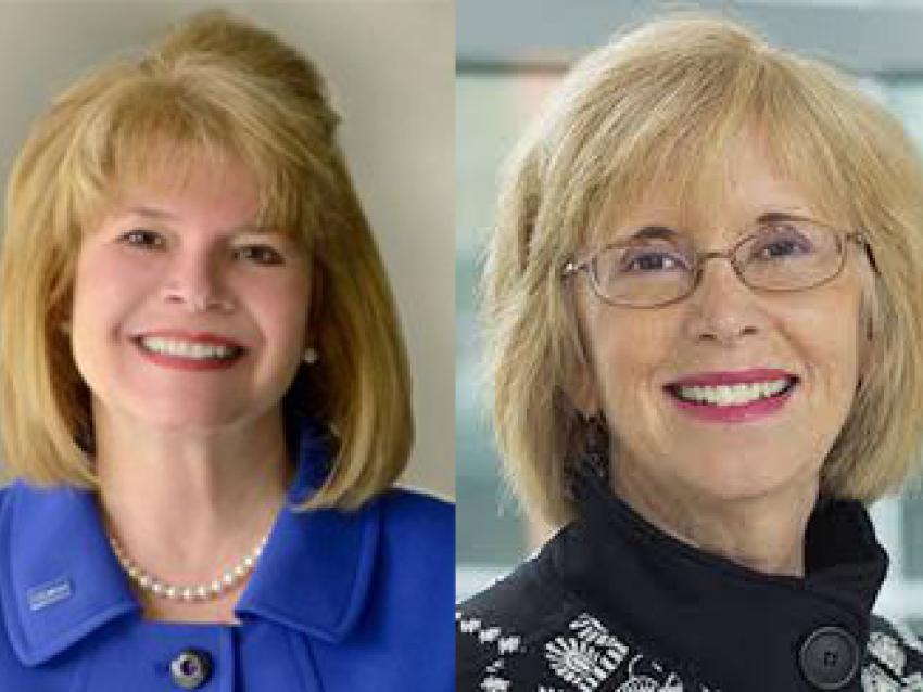 Side by side photo of Janie Heath and Ellen Hahn